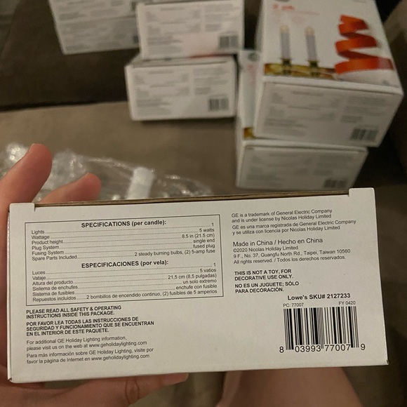 GE Window Candles (2 boxes, 4 candles total) - Picture 3 of 4